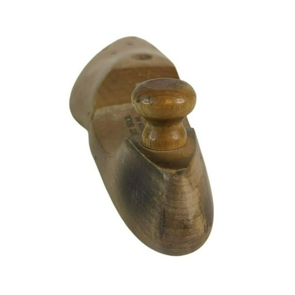Vintage Wright Shoe of NY Wooden Left Shoe Tree Stretcher with Knob Size 9/2 - Picture 5 of 7